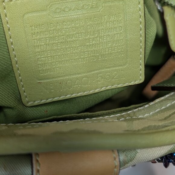 Coach Soho Optic Ladybug Handbag Signature Canvas Vintage RARE - Picture 14 of 15